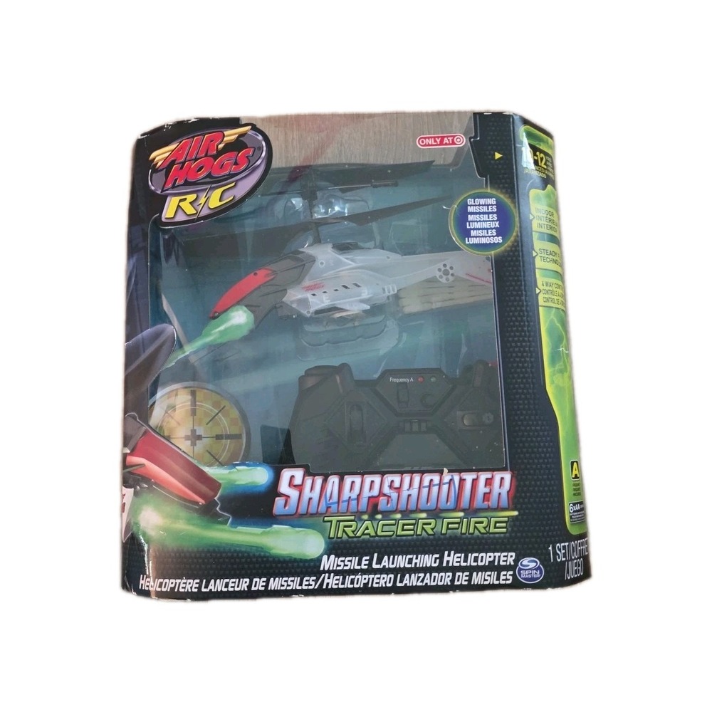 Air Hogs Sharpshooter Tracer Fire Missile Launching Helicopter RC Remote